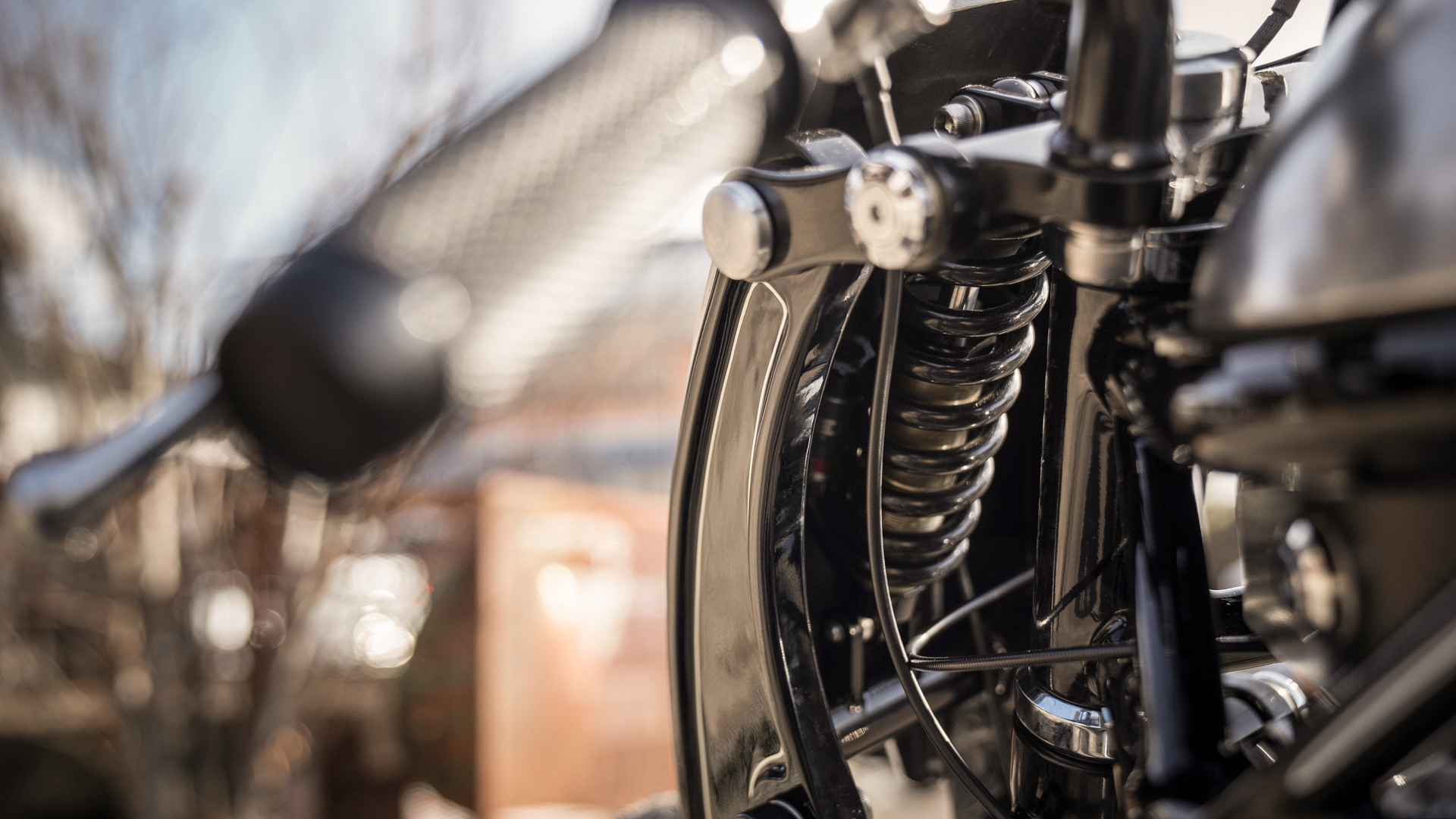 Departed with the damping of the front wheel fork