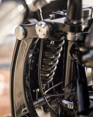Departed with the damping of the front wheel fork