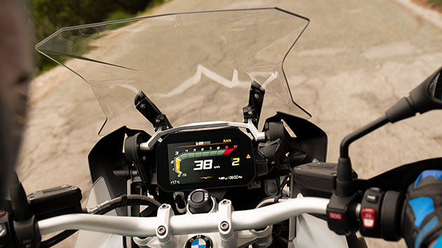 BMW R 1250 GS Adventure with big windscreen