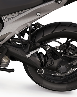 Cross-spoked wheels of the BMW R 1300 GS Triple Black