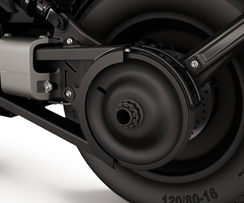 The rear wheel swinging arm of the eParkourer CE 02 from BMW Motorrad