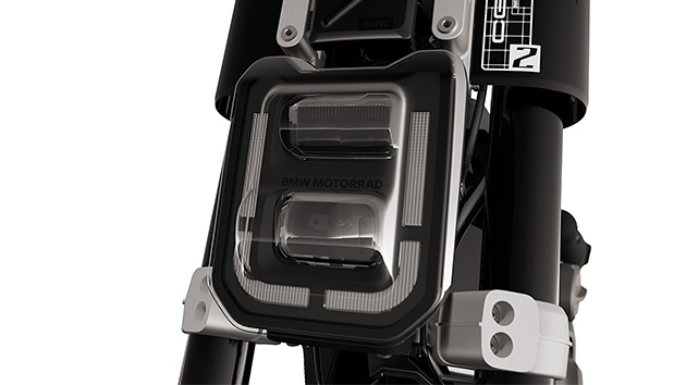 The LED light of the eParkourer CE 02 from BMW Motorrad