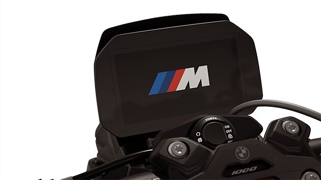 Detail view of the BMW RR headlights