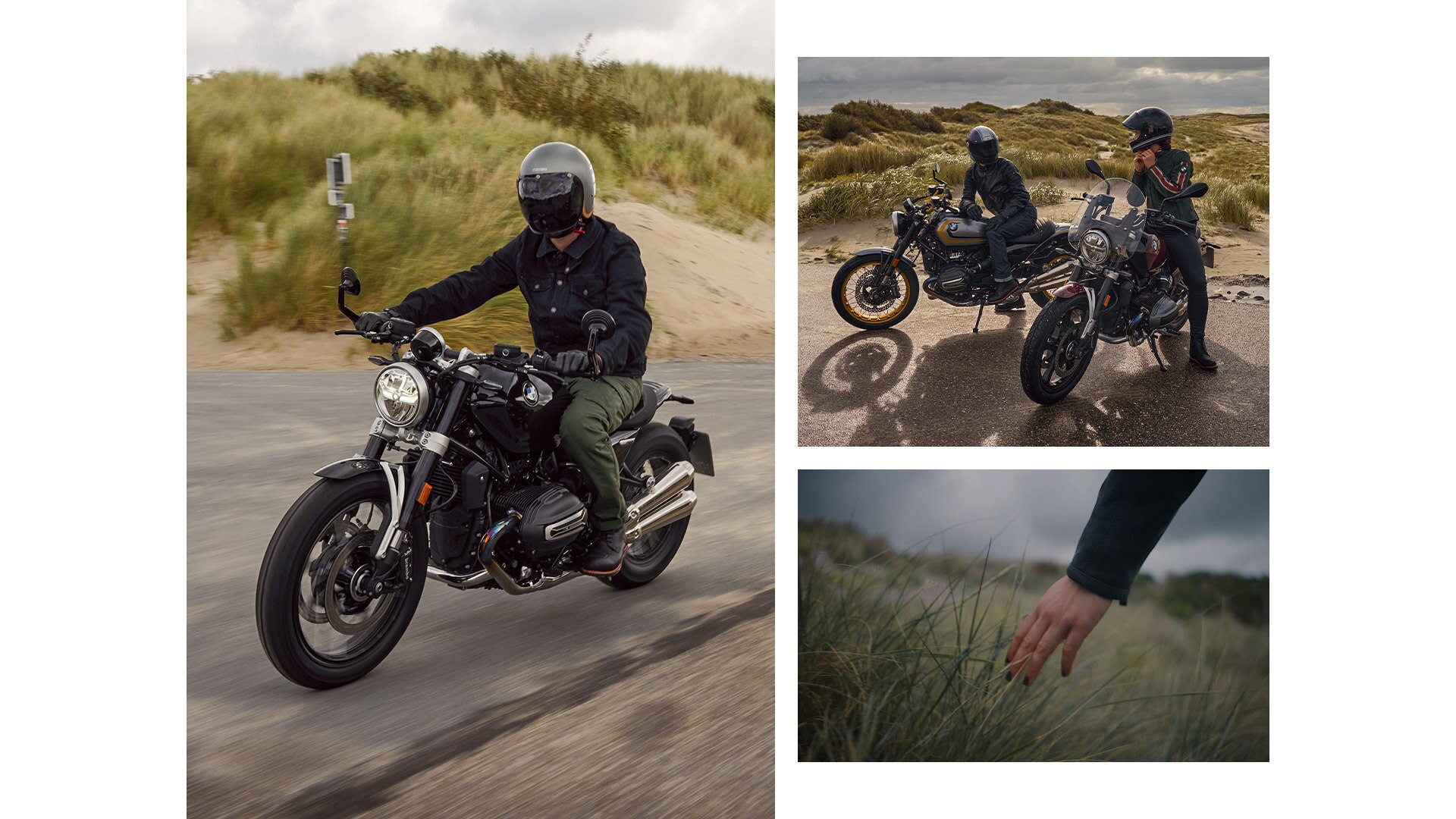 Collage of the design elements of the R 12 nineT from BMW Motorrad